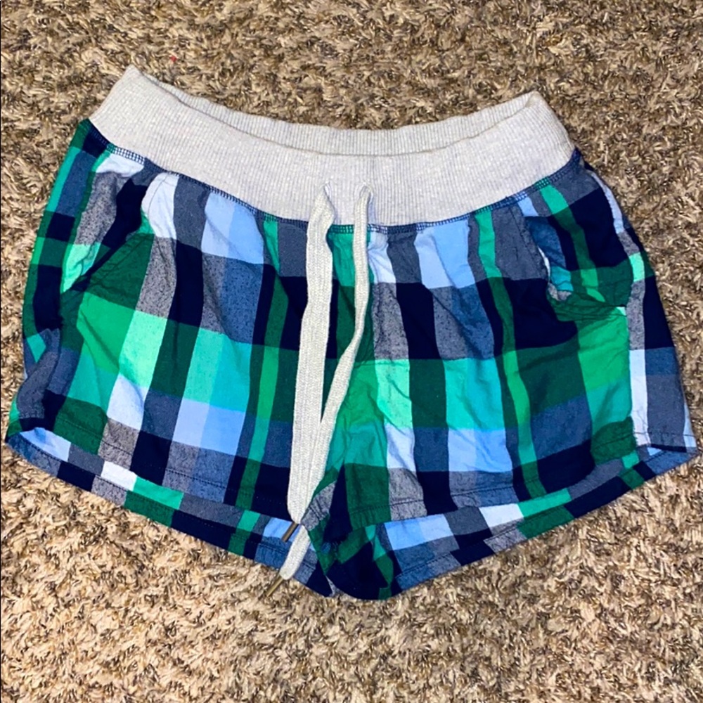 Aerie Plaid Pajama Shorts